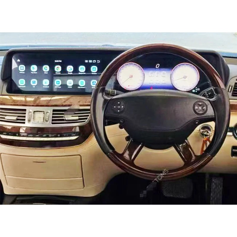 W221 2006-2013 Car Modification Upgrade Right Steering Instrument Panel Central Control Screen for  S-Class